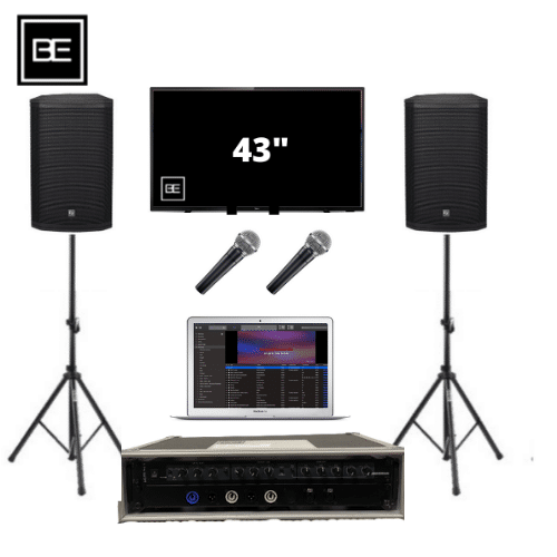 Karaoke set met 43" scherm